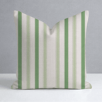 Bellagio Blush Mint Stripes Throw Pillow - Lemon Park
