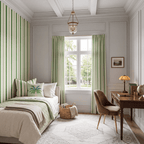 Bellagio Blush Mint Stripes Wallpaper