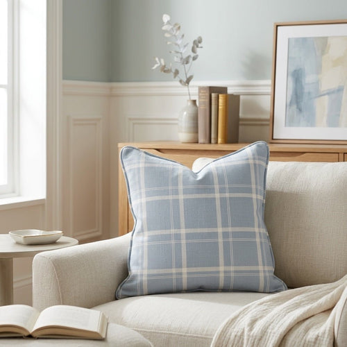 Benjamin Gingham Throw Pillow