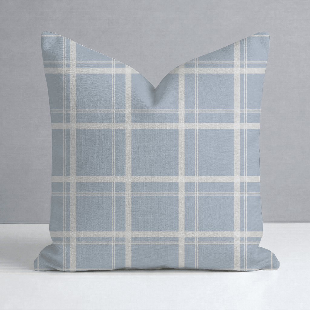 Benjamin Gingham Throw Pillow - Lemon Park