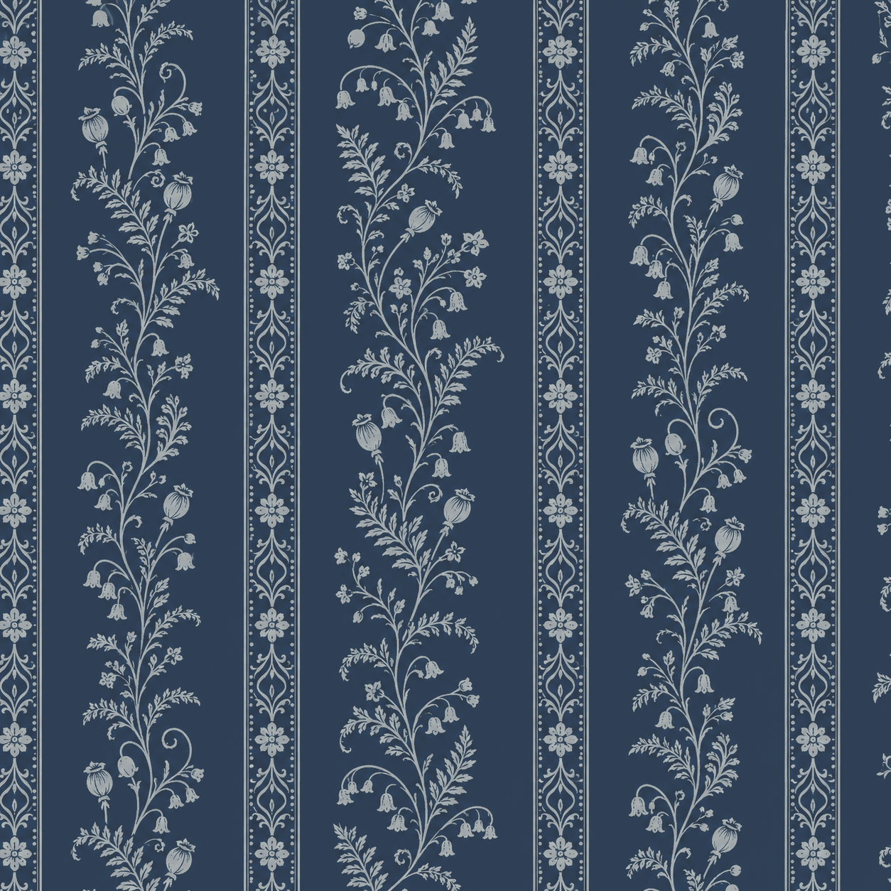 Benjamin Toile Stripes Wallpaper