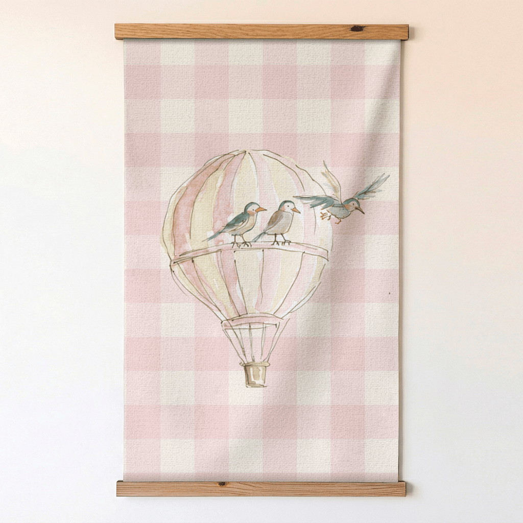 Juliet's Garden Balloon Gingham Study - Tapestry