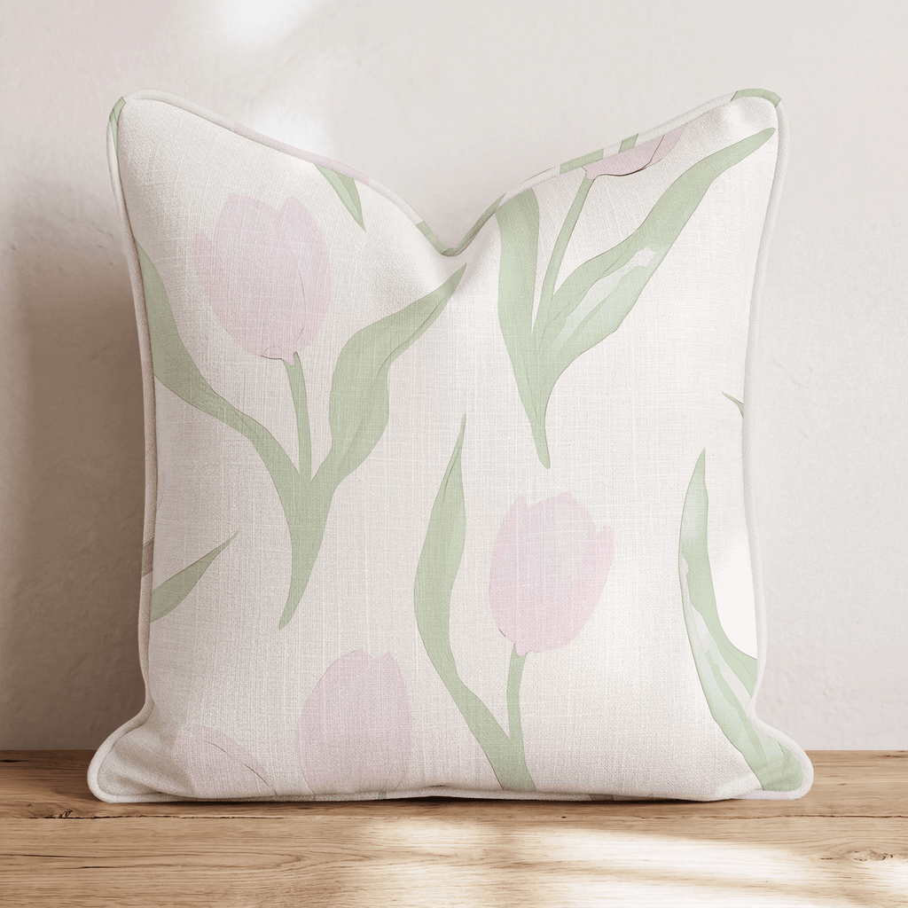 Juliet's Garden Cotton Candy Throw Pillow