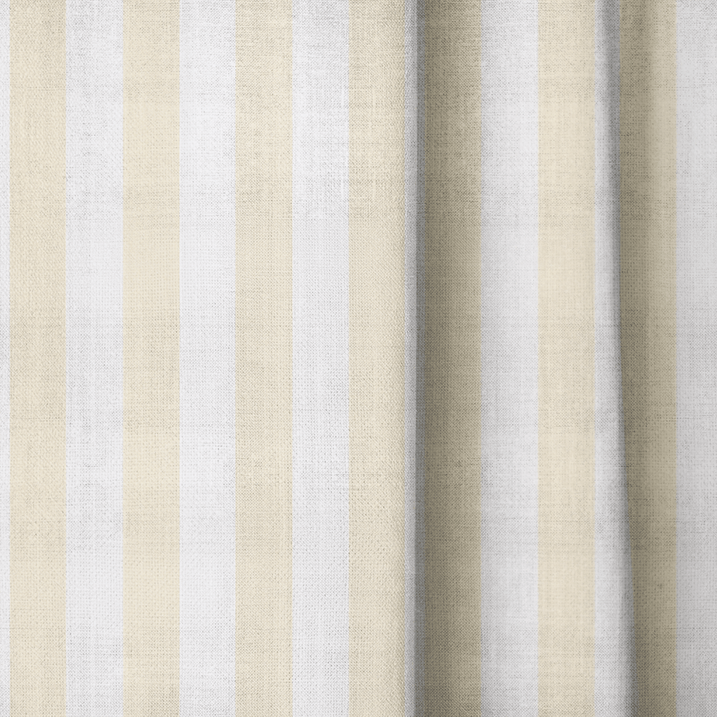 Juliet's Garden Easter Yellow Stripe - Drapery