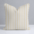 Juliet's Garden Easter Yellow Stripe Throw Pillow - Lemon Park