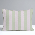 Juliet's Garden Pistachio and Bubble Stripe Throw Pillow - Lemon Park
