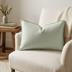 Juliet's Garden Pistachio Throw Pillow