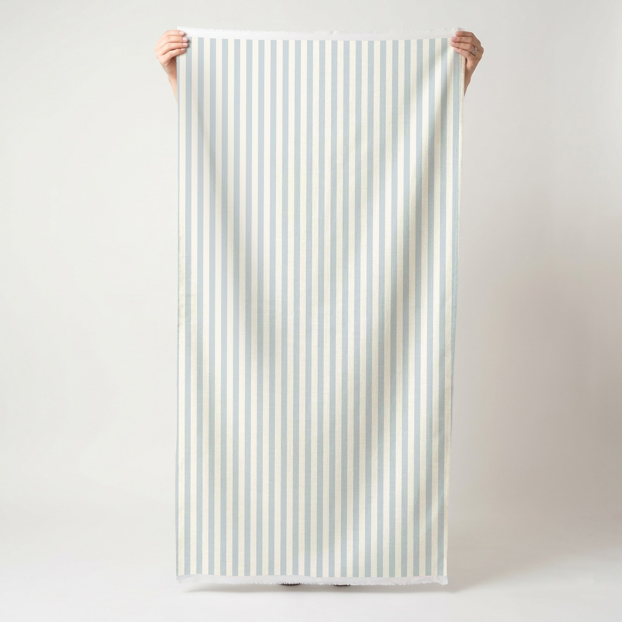 Juliet's Garden Robin Blue Stripe - Fabric