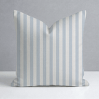 Juliet's Garden Robin Blue Stripe Throw Pillow - Lemon Park