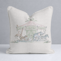 Juliet's Garden Sand Carrousel Throw Pillow - Lemon Park