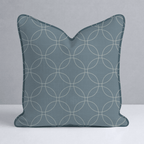 The Silk Garden Aegean Diamond Throw Pillow - Lemon Park