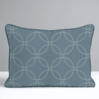 The Silk Garden Aegean Diamond Throw Pillow - Lemon Park