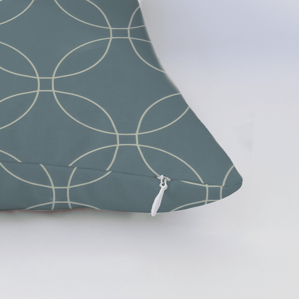 The Silk Garden Aegean Diamond Throw Pillow