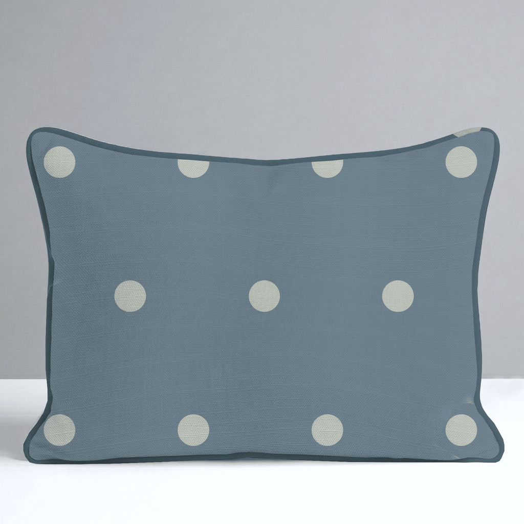 The Silk Garden Aegean Dots Throw Pillow - Lemon Park