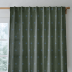 The Silk Garden Evergreen Dots - Drapery