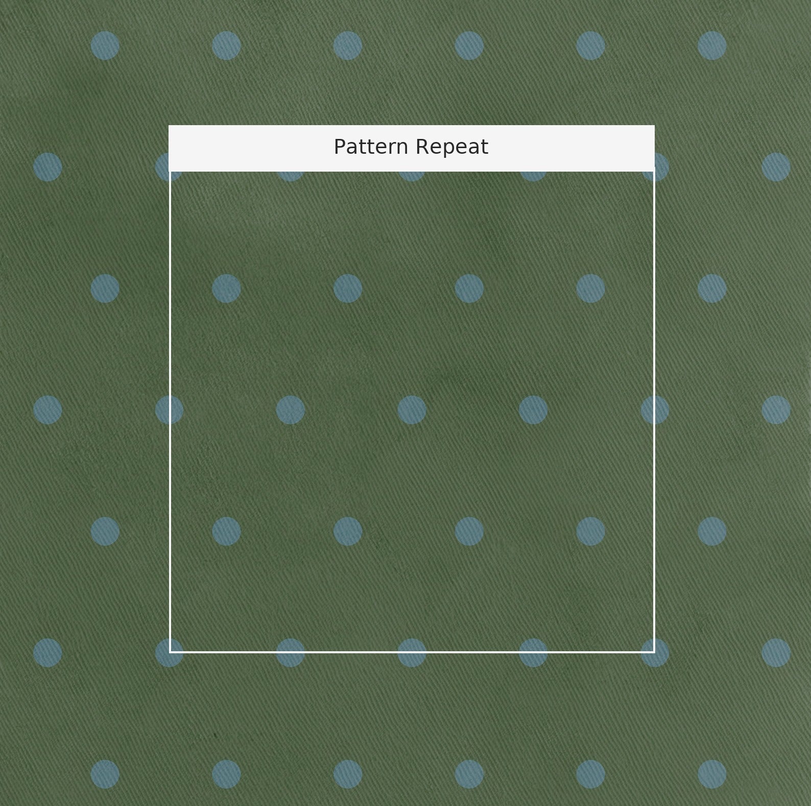 The Silk Garden Evergreen Dots - Fabric