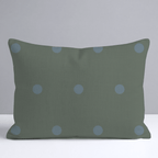 The Silk Garden Evergreen Dots Throw Pillow - Lemon Park