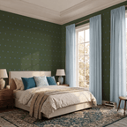 The Silk Garden Evergreen Dots Wallpaper