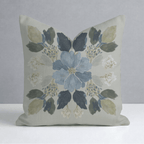 The Silk Garden Leaves Throw Pillow - Lemon Park
