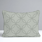 The Silk Garden Sage Diamond Throw Pillow - Lemon Park
